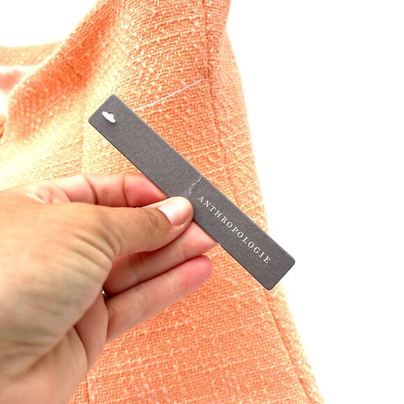 Ronny Kobo Teran Taren Tweed Strapless Mini Dress Cocktail Sherbert Pink XL - Picture 11 of 11